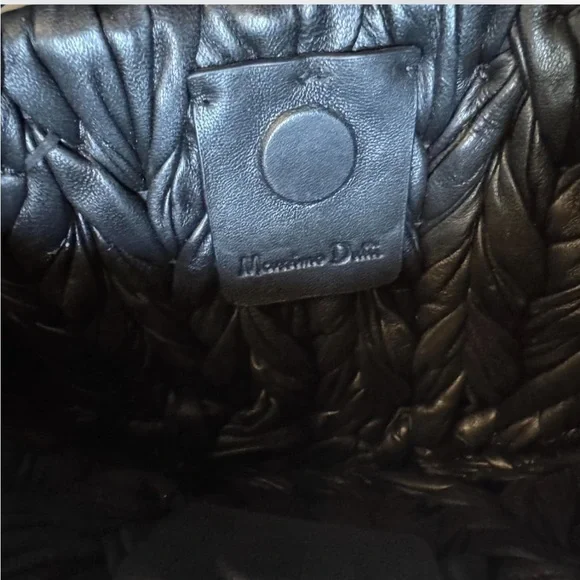 Massimo Dutti Black Woven Leather Bag - Picture 5 of 5